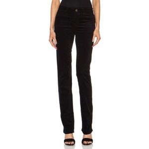 Charlotte Gainsbourg x Current/Elliott Velvet Mid Rise Slim Straight Jeans Sz 24